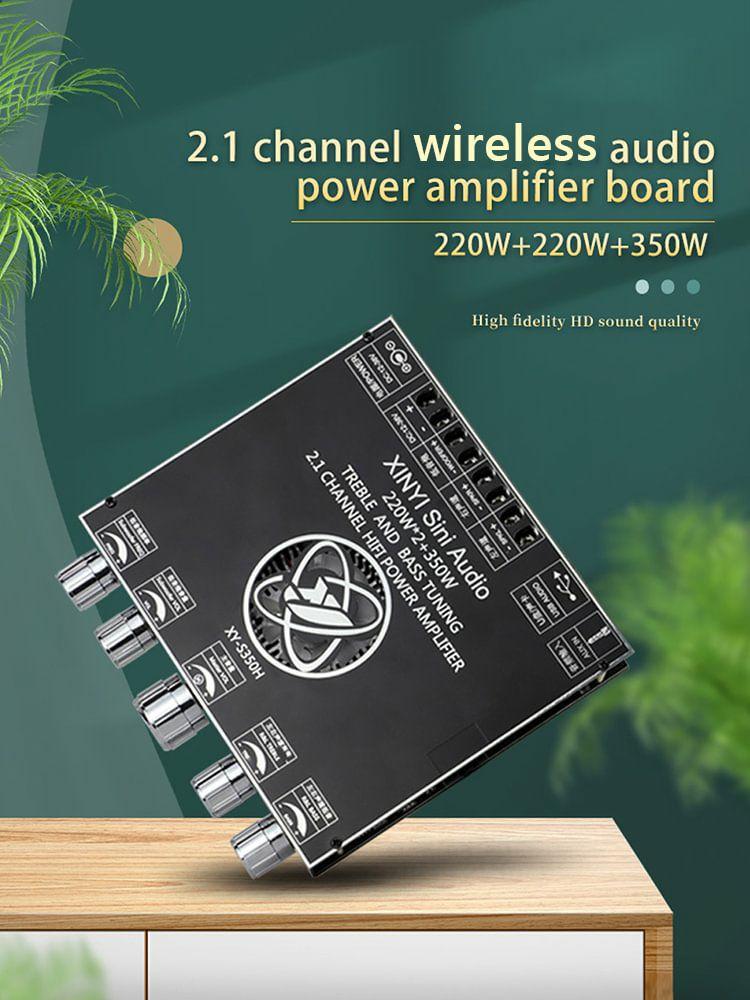 Audio Amplifier |   XY-S350H App Control 220Wx2+350W Amplifier 2.1 Dual Channel Wireless Module Audio & Video Audio Amplifier