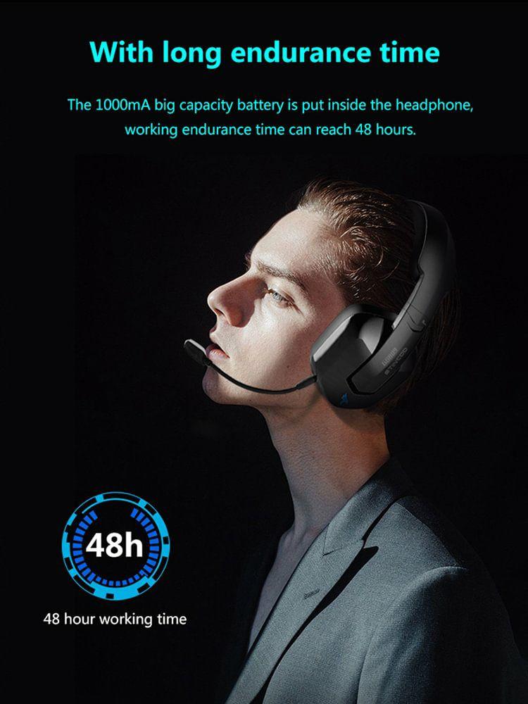 Earphone & Headphone |   2.4G Wireless Gaming Headset Over Ear Bluetooth-compatible Computer Earphones Audio & Video Earphone & Headphone