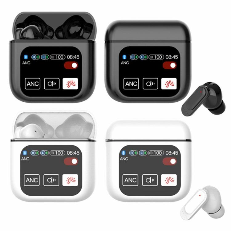 Earphone & Headphone |   Bluetooth-Compatible 5.4 Headphones ANC+ENC Noise Cancelling In-Ear Earbuds Audio & Video Black/White