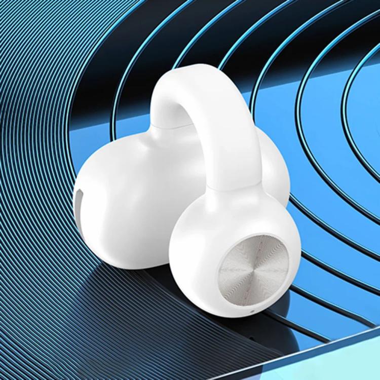 Earphone & Headphone |   Clip on Ear Headphones Noise Reduction Bluetooth-Compatible 5.3 Stereo Earbuds Audio & Video Black/White