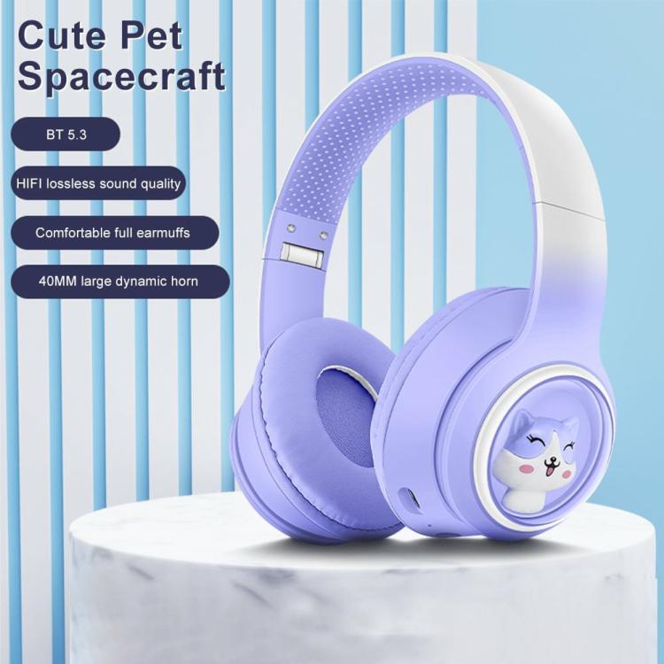 Earphone & Headphone |   Cute Headset 400mAh 2.402-2.480GHz Bluetooth-Compatible 5.3 EDR Gaming Earphones Audio & Video Earphone & Headphone