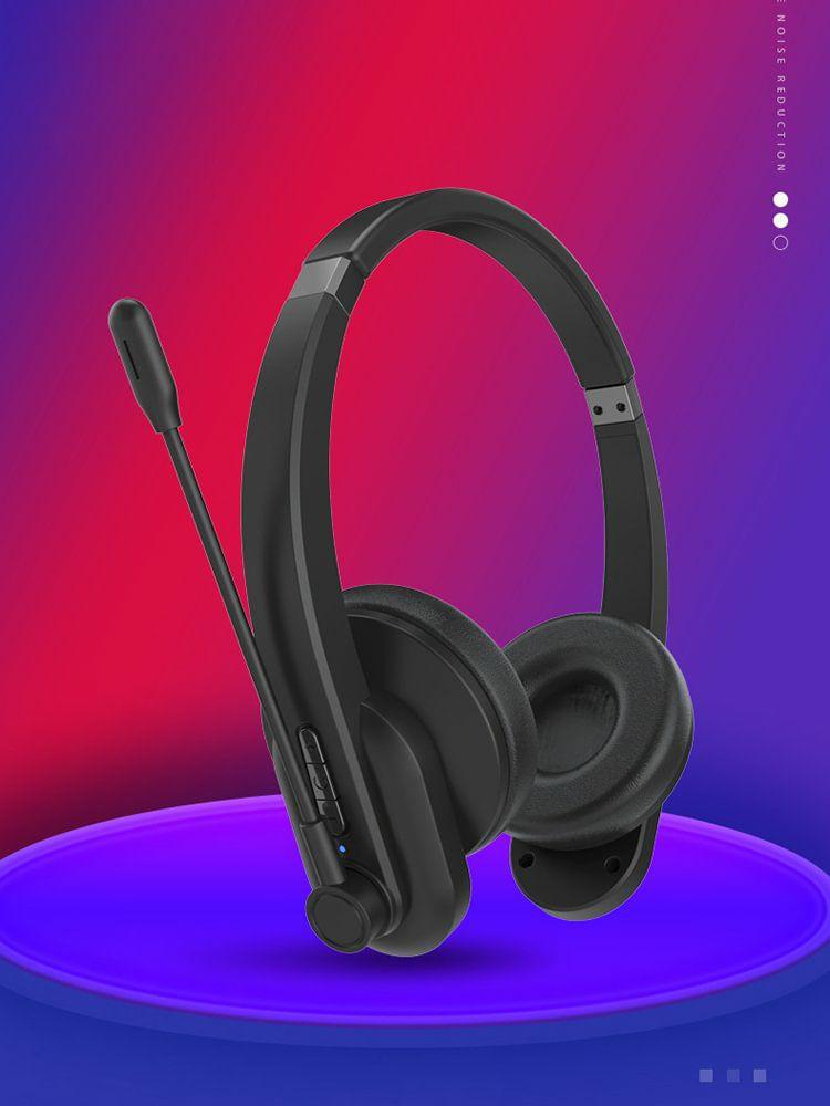 Earphone & Headphone |   OY632 Stereo Wireless Customer Service Bluetooth-compatible Headset w/ Mic Audio & Video Earphone & Headphone