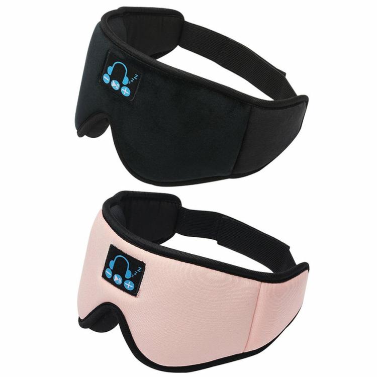 Earphone & Headphone |   Sleep Headphones 3D Sleep Eye Mask Cover Stereo Music Earphone for Side Sleepers Audio & Video Black