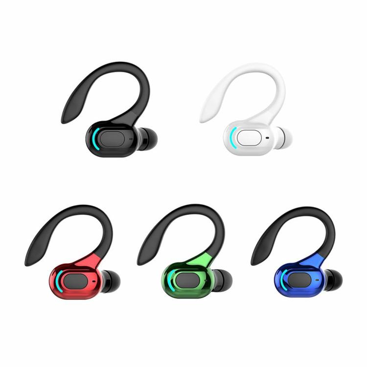 Earphone & Headphone |   Waterproof Hanging Ear Headphones Bluetooth-compatible 5.2 Wireless Headset Audio & Video Black/White/Red/Green/Blue