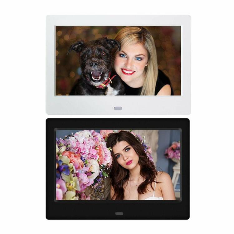 HDMI Adapter & HD Players |   7inch HD LED Digital Photo Frame Clock Calendar Video Player 800*480 Alarm Clock Audio & Video Black/White