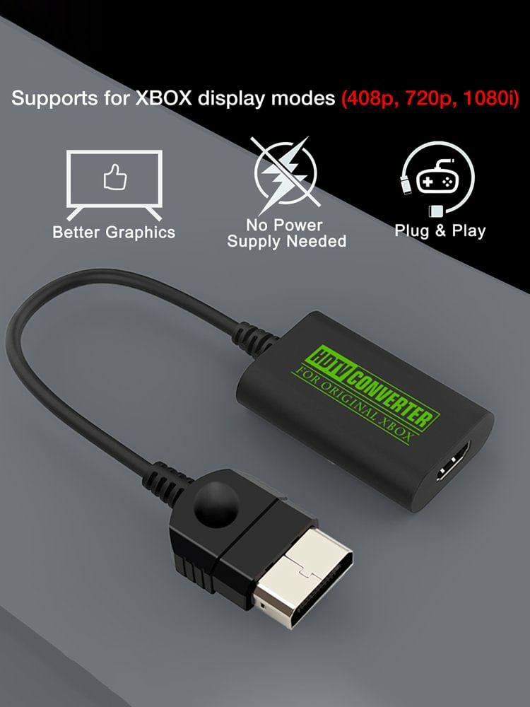 HDMI Adapter & HD Players |   For Xbox to HDMI-Compatible Converter HD Link Cable 1080i 720p 480p 480i Audio & Video HDMI Adapter & HD Players