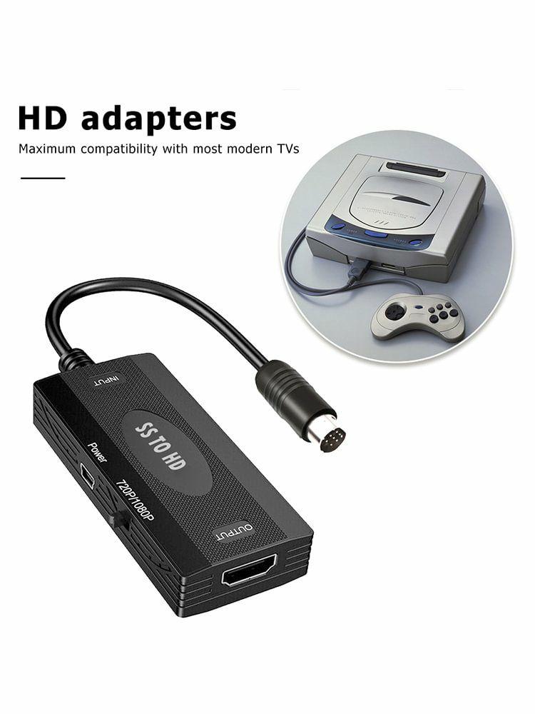 HDMI Adapter & HD Players |   SS to HDMI-compatible Converter for Sega Game Consoles HD TV Adapter Audio & Video HDMI Adapter & HD Players