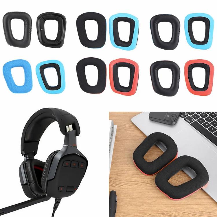 Headphone Accessories |   1 Pair Replacement Ear Pads for Logitech G35 G930 G430 F450 G331 G231 G431 G432 Audio & Video Black/Blue/Dark Blue/Red