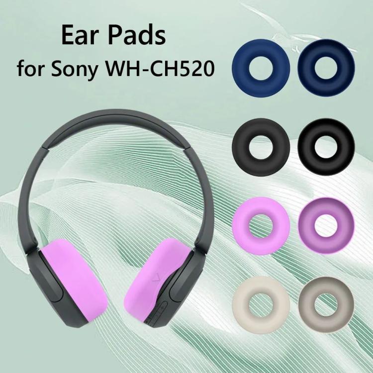 Headphone Accessories |   1 Pairs Earpads Case Waterproof Silicone Ear Protective Sleeve for Sony WH-CH520 Audio & Video Beige/Black/Blue/Purple