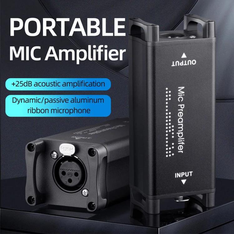 Morning light |   Mic Booster Preamplifier Portable Mic Preamplifier for Home Recording Livestream Audio & Video Morning light