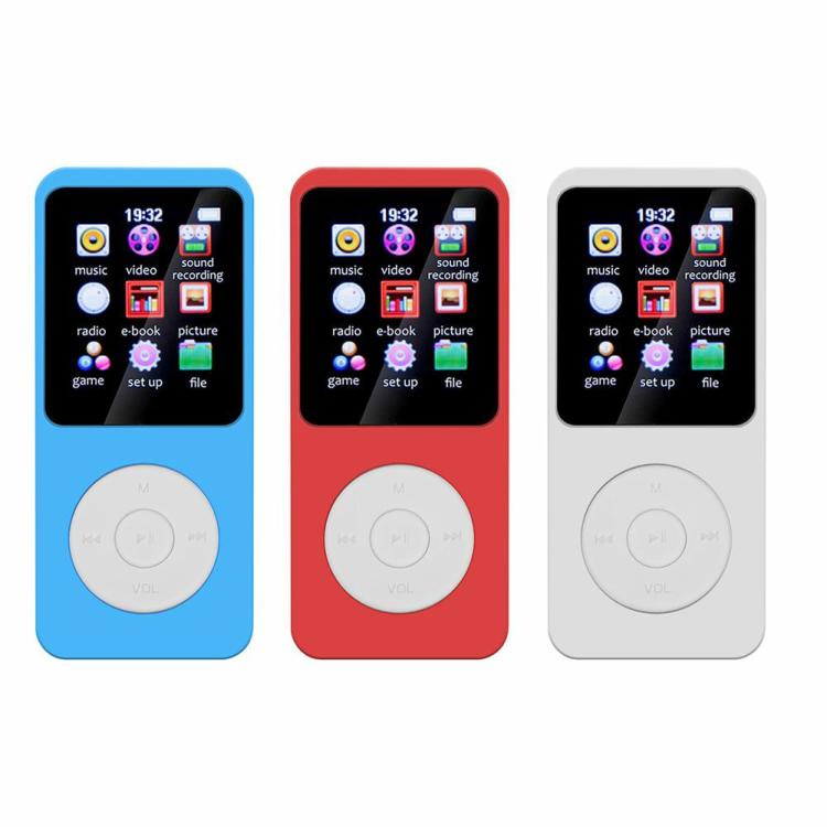 Music Player |   1.8 inch Color Screen Recorder Built-in Speaker MP3 MP4 Music Player Walkman Audio & Video Blue/Red/White