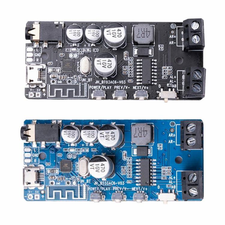 Music Player |   2x5W Bluetooth-compatible 5.0 Power Amplifier Audio Stereo Music Player Audio & Video Black/Blue