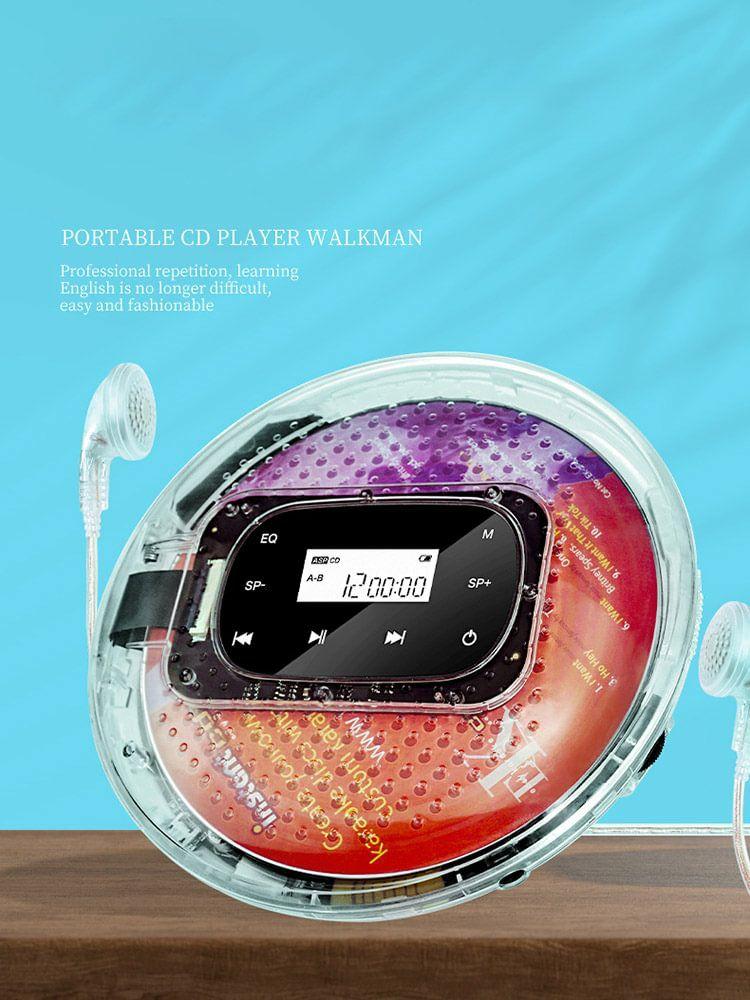 Music Player |   Digital Display CD Walkman 5 EQ Sound Effects Personal CD Player 1000mAh Battery Audio & Video Music Player