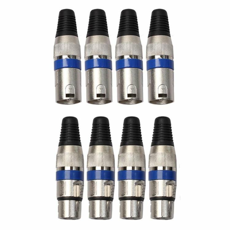 Others |   8pcs 4 Male 4 Female XLR 3Pin Plug for DIY Microphone Audio Line Accessories Audio & Video Others