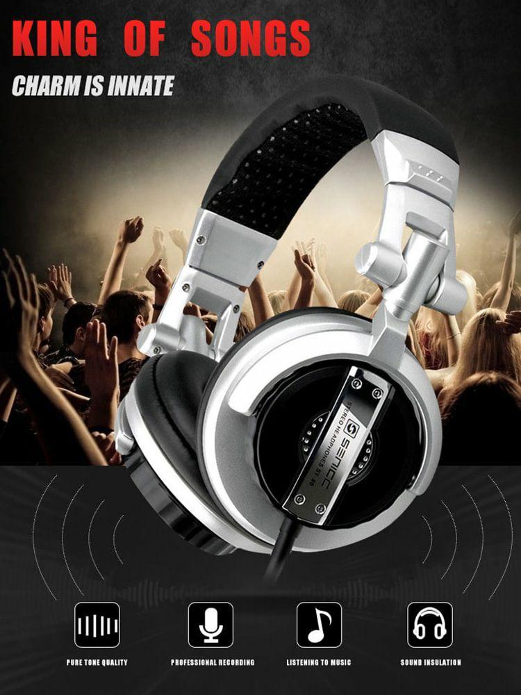 Others |   ST-80 Wired Headset HIFI 3.5mm Jack Recording DJ Music Headphones Audio & Video Others