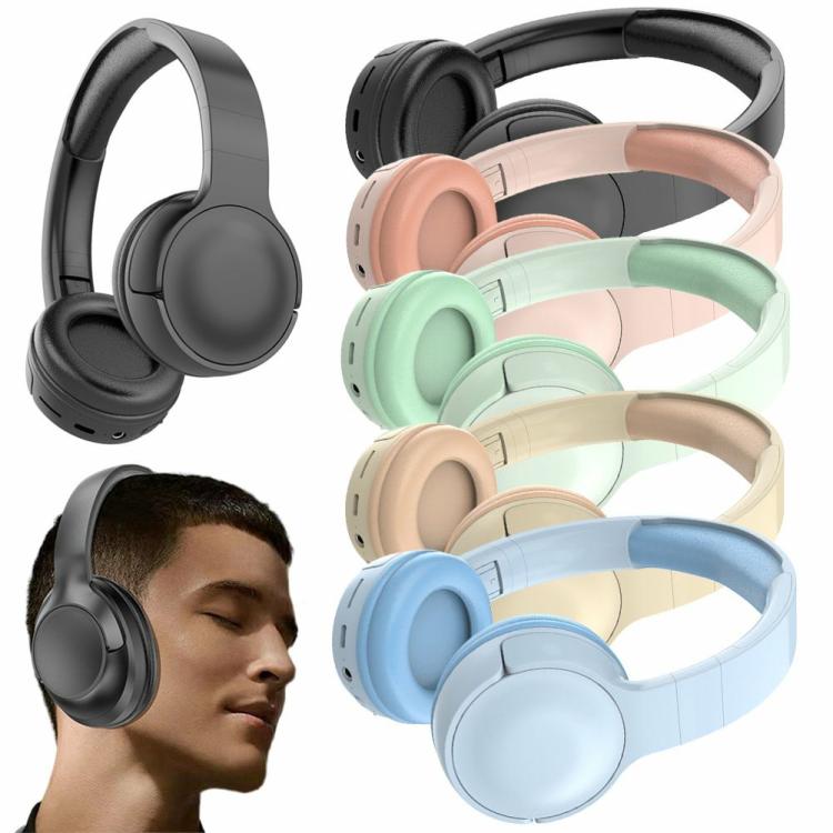 Others |   Wireless Bluetooth-Compatible Over Ear Headphones Deep Bass 10H Playtime Headset Audio & Video Black/Pink/Green/Khaki/Blue