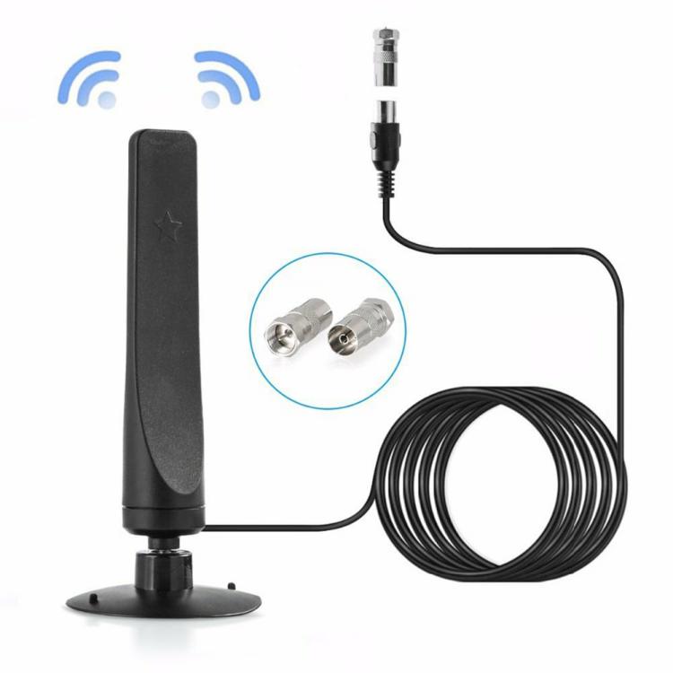 Set-top Boxes & Antenna |   12dBi 50 Miles 1080P TV Antenna Digital HDTV Receiver Aerial for Indoor Audio & Video Set-top Boxes & Antenna