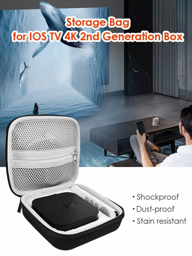 Set-top Boxes & Antenna |   Hard Travel Carry Storage Case for TV 4K 2nd Generation Box Remote Audio & Video Set-top Boxes & Antenna