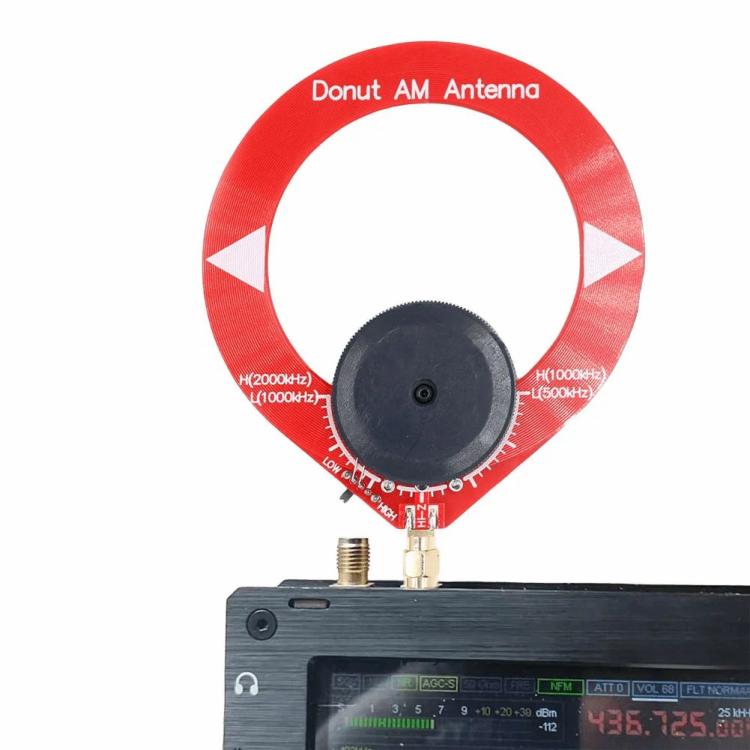 Set-top Boxes & Antenna |   Mini Circular Antenna 4MHz-24MHz 500kHz-2000kHz Portable MW SW Antenna for Radio Audio & Video Blue/Red