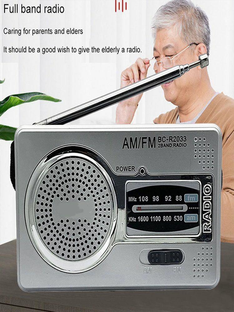 Speakers & Radio |   AM FM HiFi Music Player Speaker 3.5mm Jack Telescopic Antenna Pocket Elder Radio Audio & Video Speakers & Radio