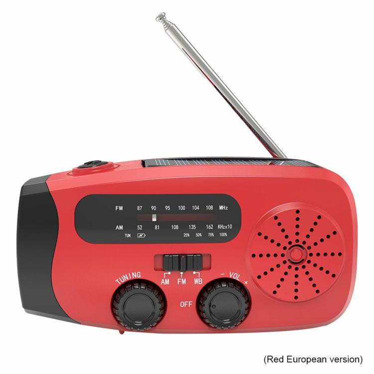 Speakers & Radio |   Emergency Hand Crank Radio 2000mAh Hand Crank Weather Radio for Outdoor Survival Audio & Video Speakers & Radio