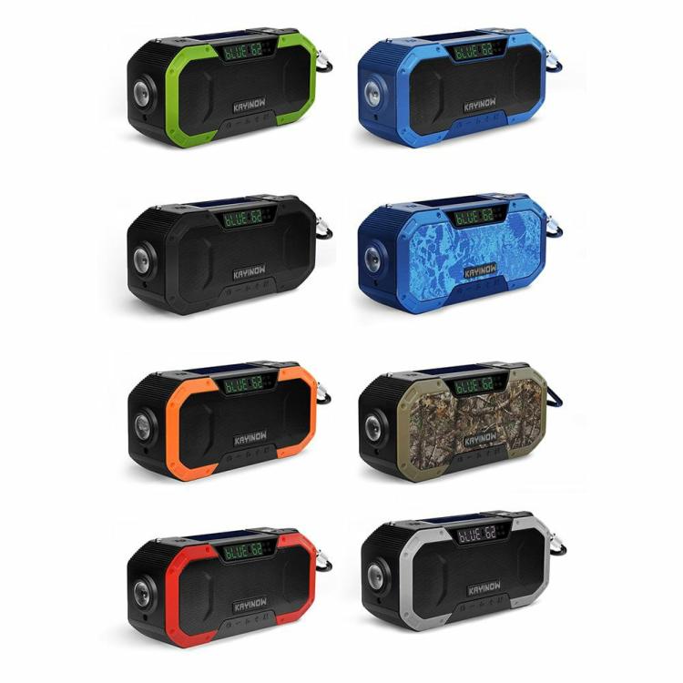 Speakers & Radio |   Multifunctional Portable BT5.0 Speaker Hand Crank Solar Radio AM/FM Audio & Video Black/Dark Grey/Green/Red/Army Green