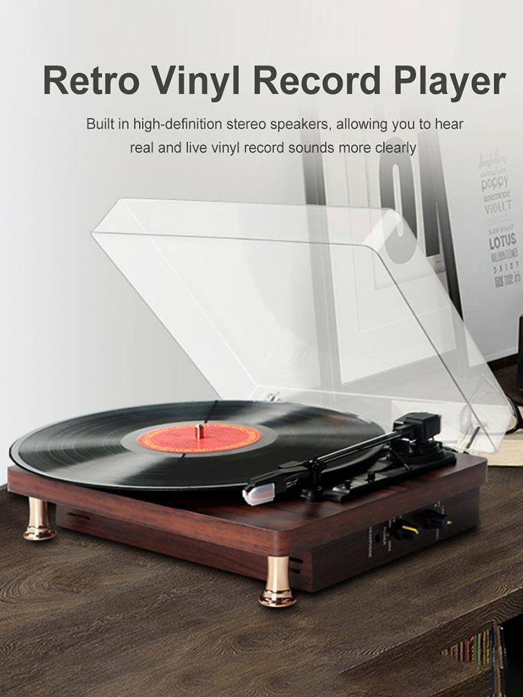 Speakers & Radio |   Retro Vinyl Record Player 33/45/78RPM Built In Speakers Phonograph Record Player Audio & Video Speakers & Radio