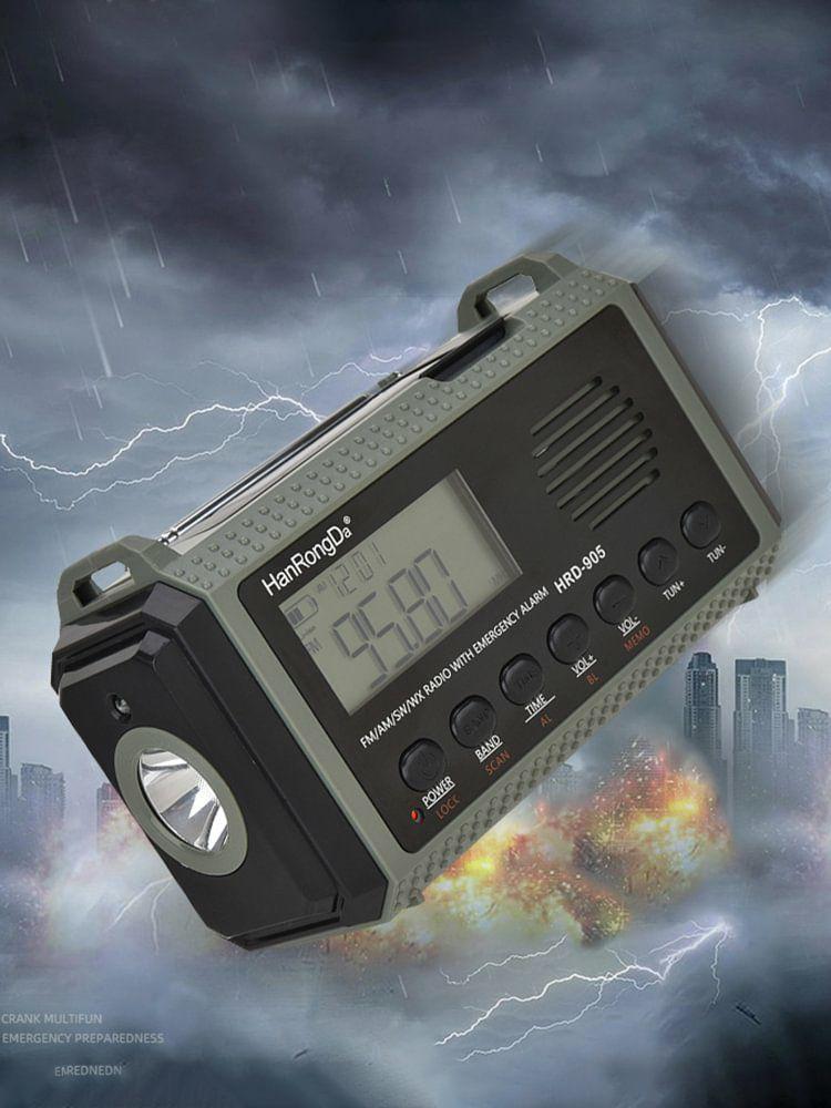 Speakers & Radio |   Solar Hand Crank AM FM SW NOAA Emergency Weather Radio for Outdoor Survival Audio & Video Speakers & Radio