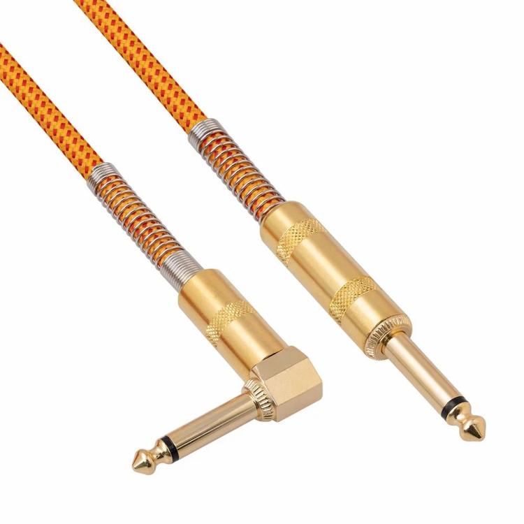 Wired Headset & Walkie Talkie |   1/4-Inch TS To 1/4-Inch TS 6.35mm Cable Gold-plated Connector 6.35mm Guitar Cord Audio & Video Wired Headset & Walkie Talkie