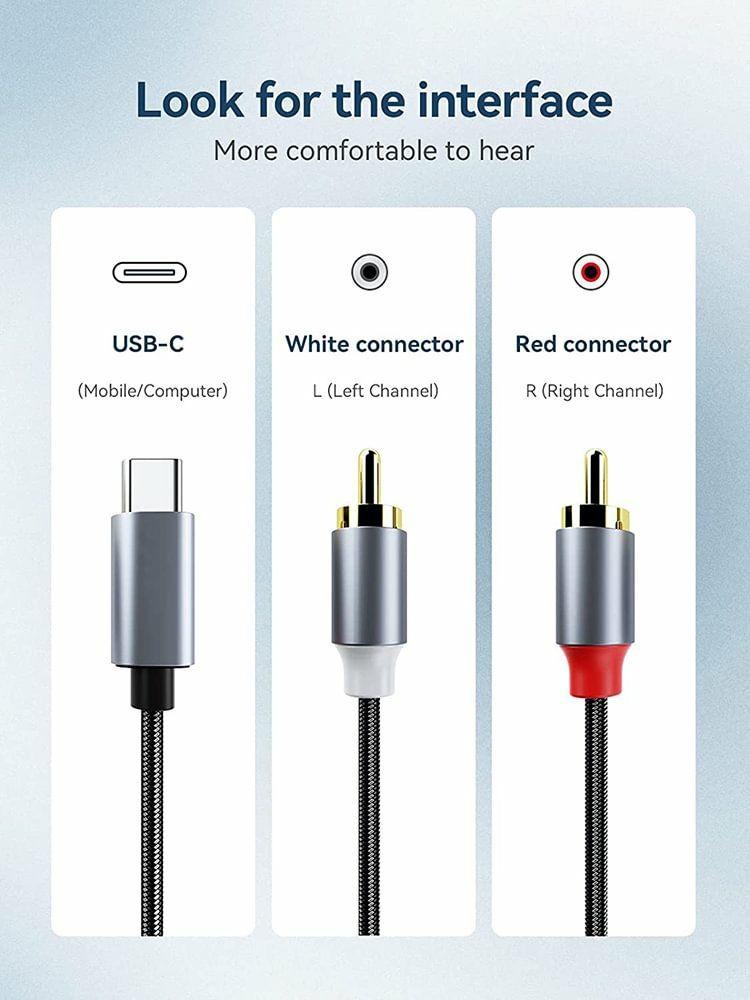 Wired Headset & Walkie Talkie |   Stereo Audio Cable Y Splitter Stereo Audio Cable for Iphone/Android Phone Tablet Audio & Video Wired Headset & Walkie Talkie