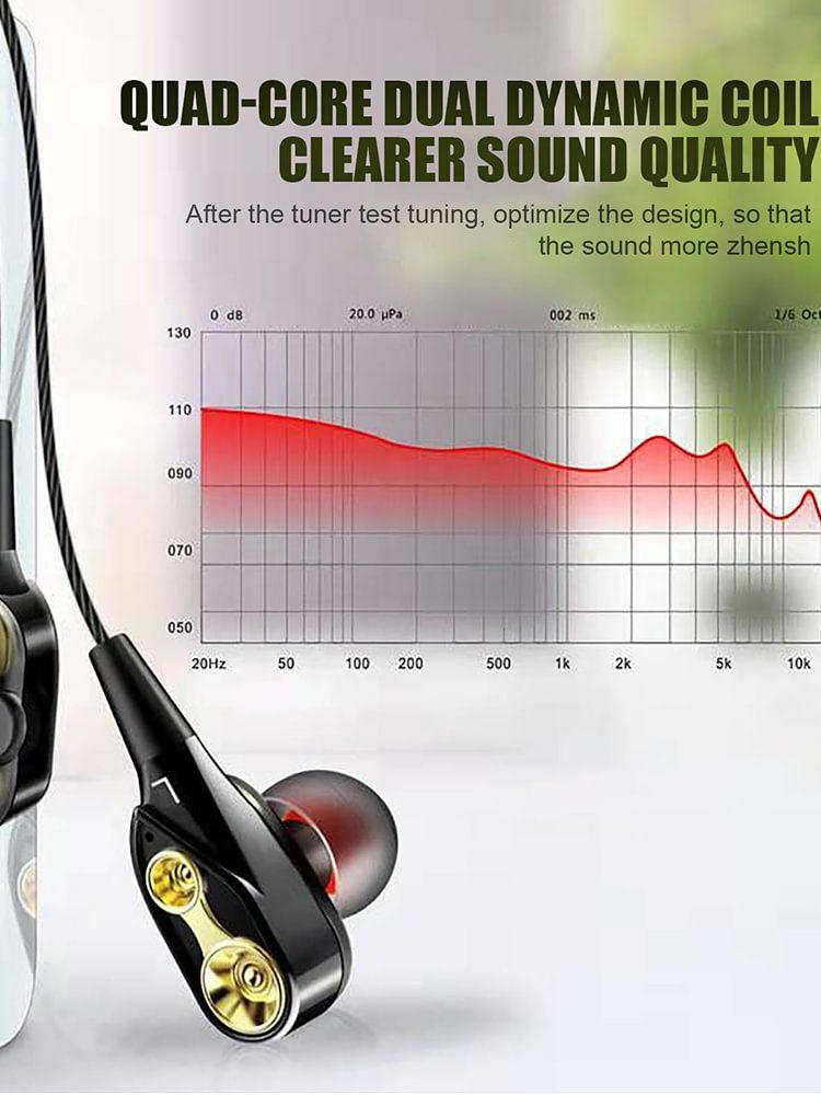 Wired Headset & Walkie Talkie |   Wired Earbuds with Microphone In-Ear Headphones Deep Bass Clear Sound 3.5mm Jack Audio & Video Wired Headset & Walkie Talkie