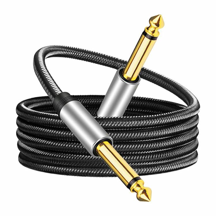 Audio Amplifier |   6.35 Jack Male To Male Gold-plated Aux Cable Nylon Braid for Mixer Amplifier Audio & Video Audio Amplifier