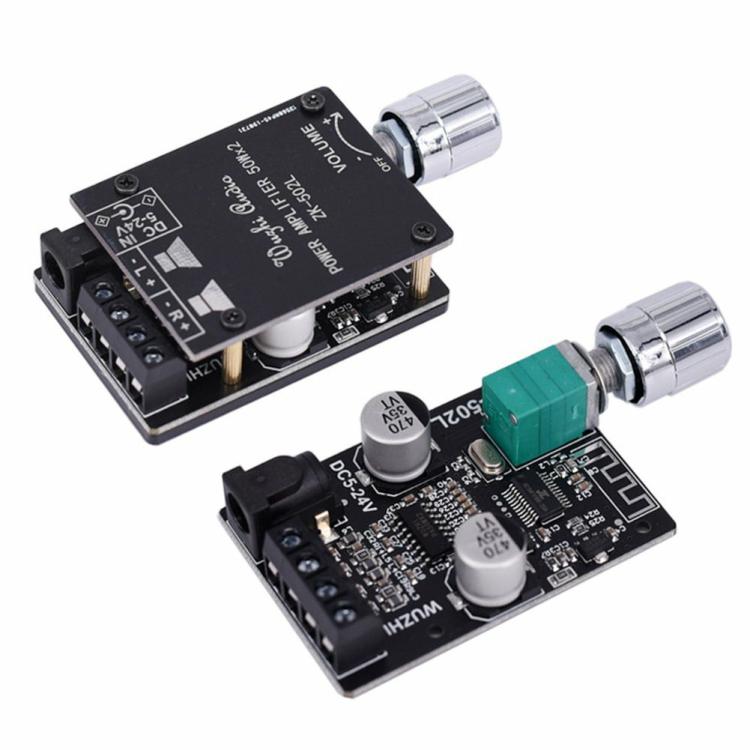 Audio Amplifier |   ZK-502L Bluetooth-compatible 5.0 Dual Channel Digital Power Amplifier Board Audio & Video Audio Amplifier