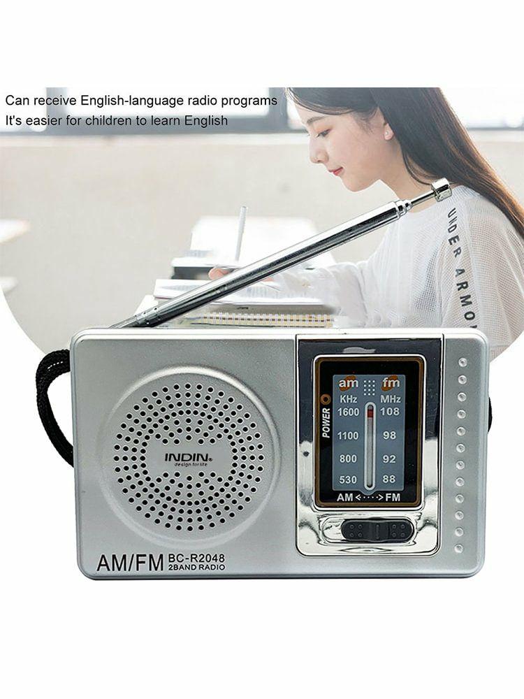 Speakers & Radio |   Mini Radio Telescopic Antenna Music Player Elder FM AM Radio Built-in Speaker Audio & Video Speakers & Radio