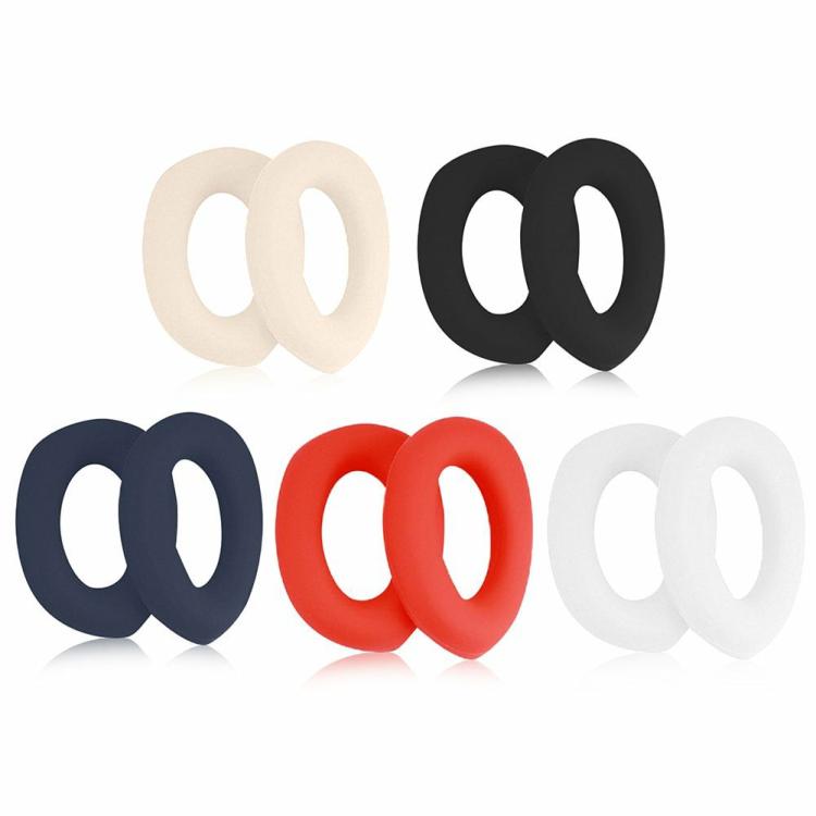 Headphone Accessories |   2pcs Silicone Earpad Covers Ear Pads Cover Protector for Sony WH-1000XM5 Headset Audio & Video Beige/Black/Dark Blue/Red/White