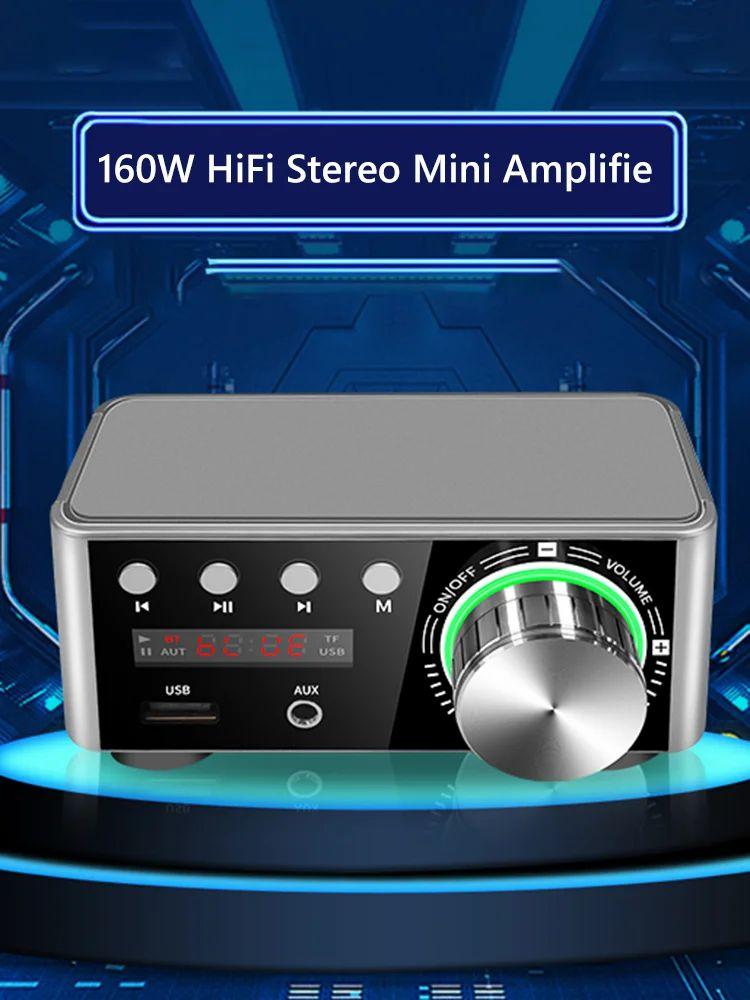 Audio Amplifier |   50Wx2 Audio Power Amplifier Bluetooth-compatible 5.0 CS8673E AUX TF Home Theater Audio & Video Audio Amplifier