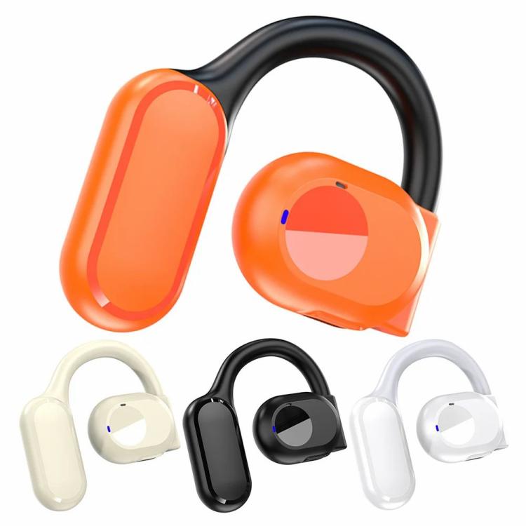 Earphone & Headphone |   BT 5.3 Single Ear Headphones IPX5 Waterproof Wireless Earphone for Mobile/Tablet Audio & Video Black/Orange